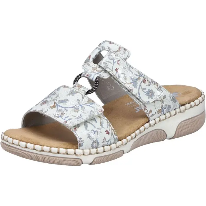 Rieker Scarpe Sandali a zoccolo Bianco