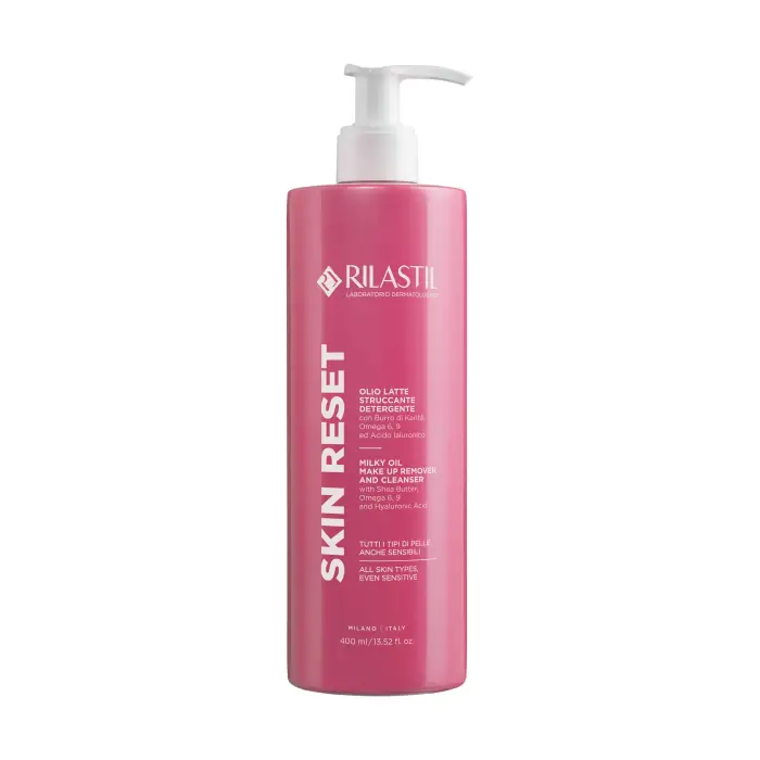 Rilastil Skin Realist Olio Latte struccante detergente 400ml - Olio detergente viso
