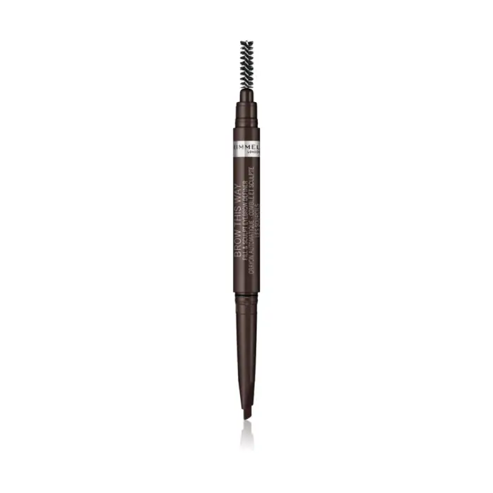 Rimmel Brow This Way matita per sopracciglia con spazzolino 2 in 1 colore 003 Dark Brown 0,25 g