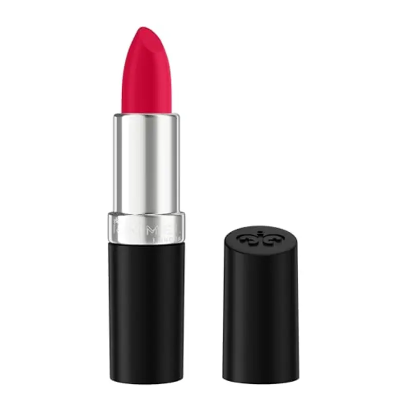 Rimmel London Rimmel Rossetto a lunga durata, formula idratante con tocco succulento 4 grammi 1 rosso vero