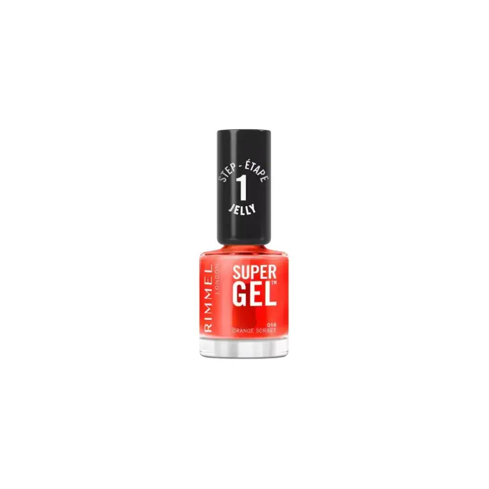 Rimmel Super Gel STEP1 - Smalto in gel 12 ml 018 Orange Sorbet
