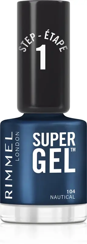 Rimmel Super smalto gel per unghie senza lampada UV/LED colore 104 Nautical 12 ml