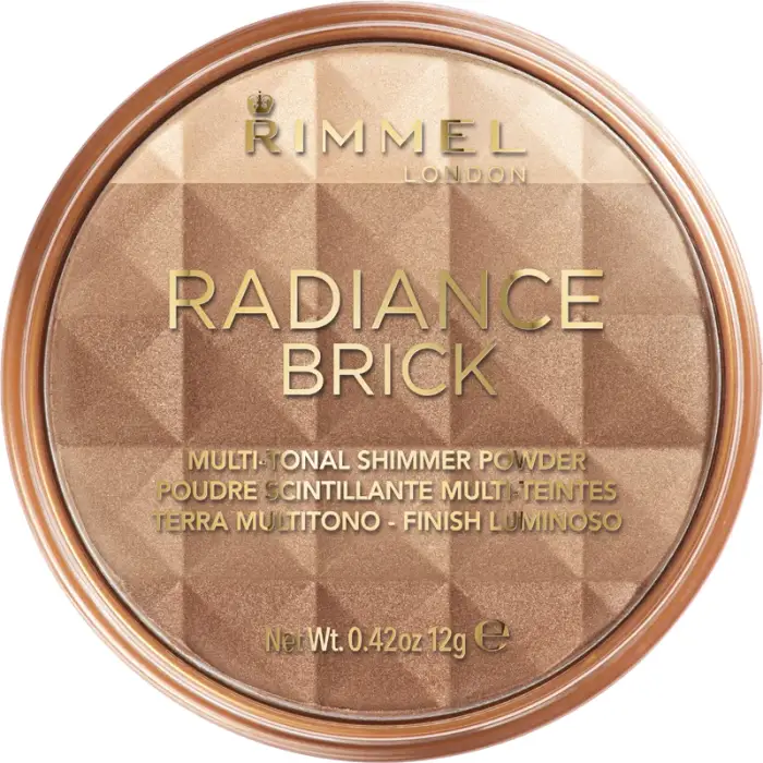 Rimmel Terra abbronzante illuminante Radiance Brick (Polvere Shimmer Multitonale) 12 g - Tonalità 001 Light