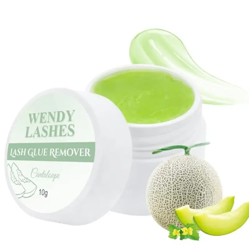WENDY LASHES Rimozione per ciglia da 10 g, con 2 paia di cuscinetti per occhi e spazzola per ciglia, extension per ciglia (10 G)