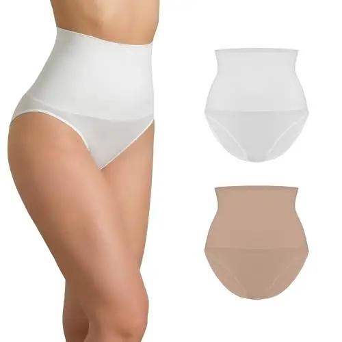 Risalti Pancera Contenitiva Donna 2 pz – Guaina Contenitiva Donna Seamless, Mutanda Contenitiva per Ventre Piatto