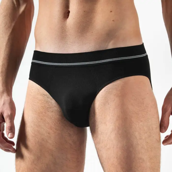 Risalti Slip soft touch in bamboo 305 da uomo grigio melange