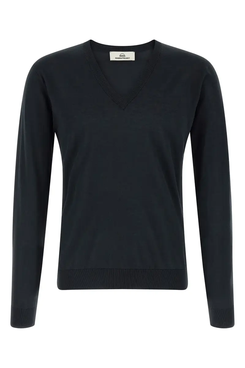 RIVIERA PROJECT Maglia Cotone Seta Blu