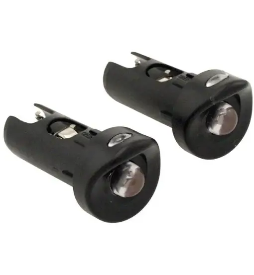 RMS Set di luci manubrio bici da corsa Black