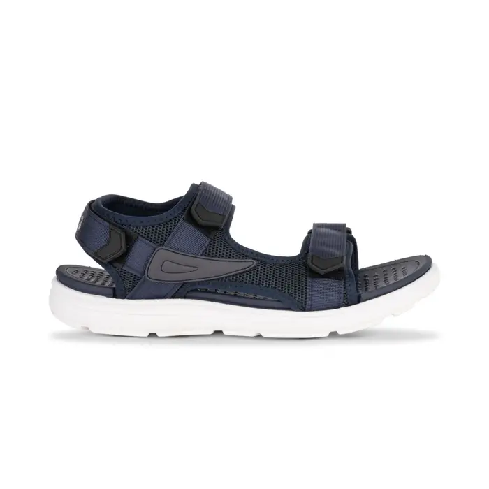 ROAD 3 Sandali sportivi blu da uomo in tessuto mesh e triplo strappo
