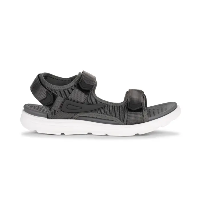 ROAD 3 Sandali sportivi grigi da uomo con tripla fascia a strappo