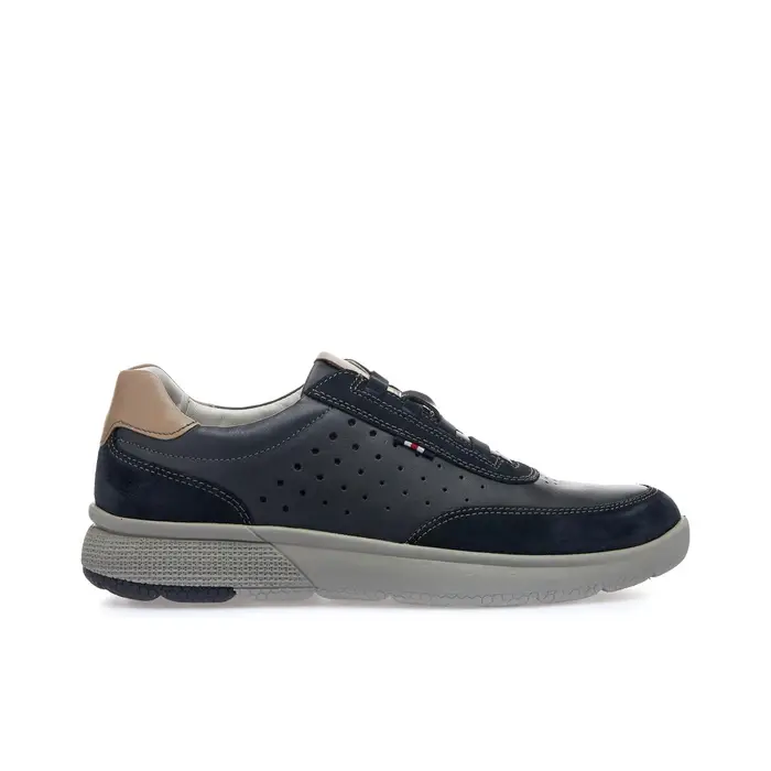 ROAD 3 Sneakers blu slip-on in pelle