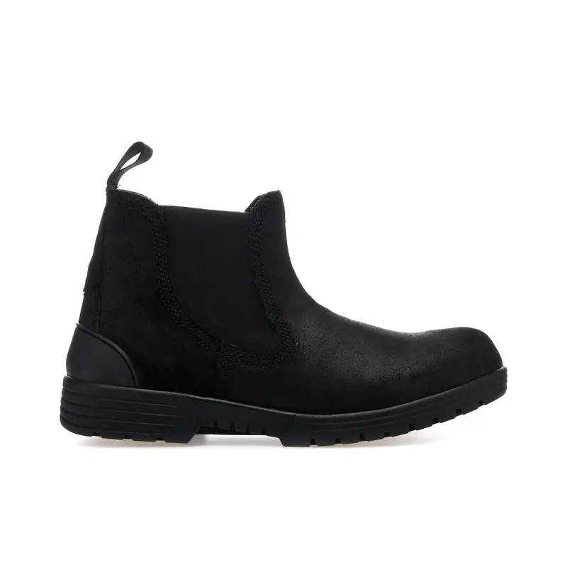 ROAD 3 Stivaletti neri da uomo modello chelsea