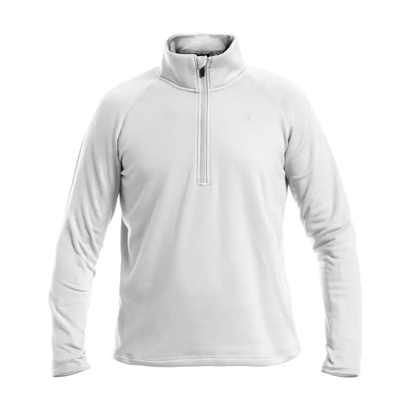 ROBERTA TONINI SOTTOTUTA ZENO 1/2 ZIP STRETCH Bianco