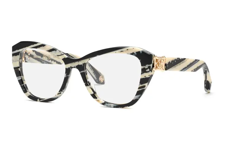 Roberto Cavalli Donna VRC099 0AHH Montature da vista Acetato Multi-colore Geometrica