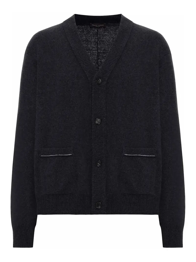 ROBERTO COLLINA Cardigan Nero 4005558