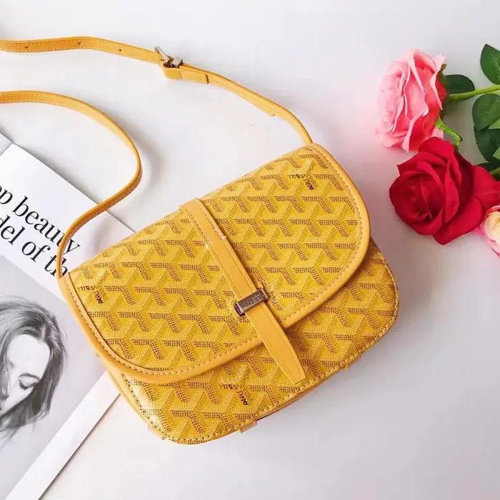 ROBINE Borsa a tracolla Borsa quadrata piccola Borsa a spalla a tracolla_Lucky_B giallo