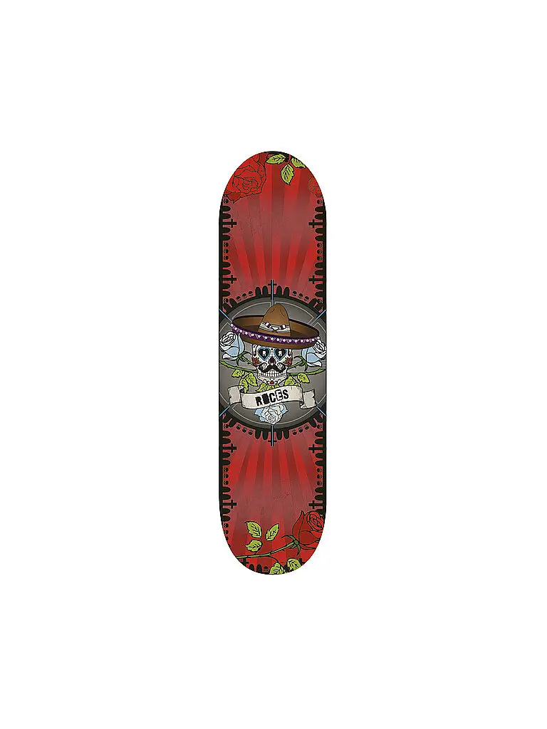 ROCES Skateboard Calavera Concave rosso