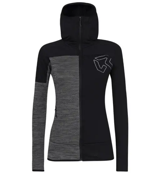 Kobra Hoodie Fz Fleece W - felpa in pile - donna Black