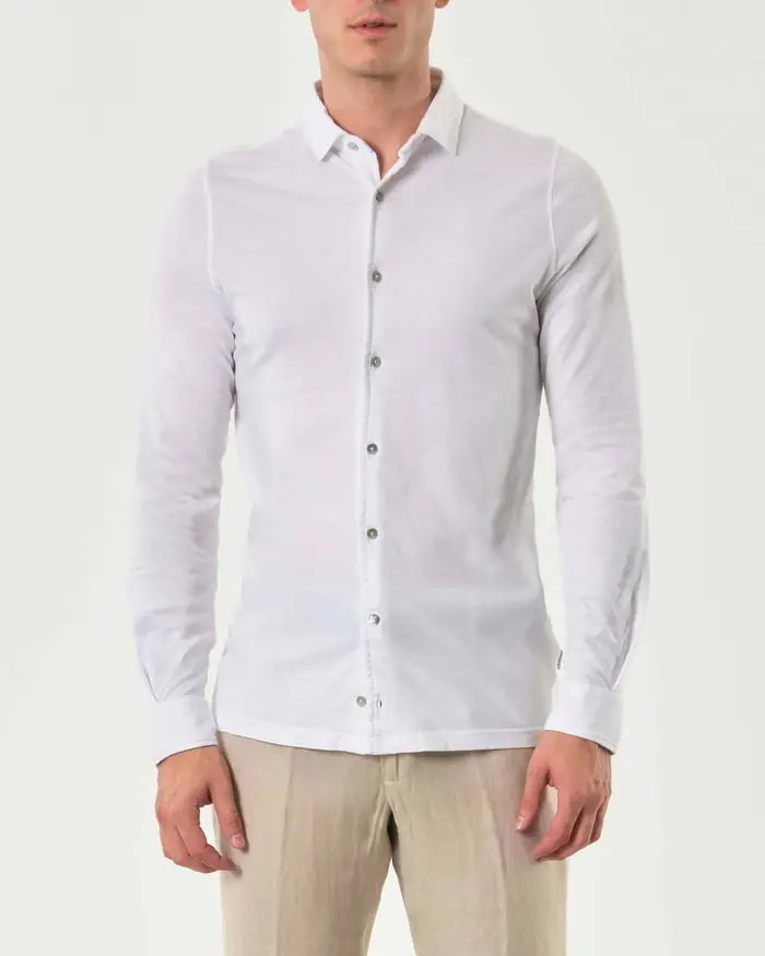 Rodolfo Pellizzari Camicia Pellizzari bianca in pima cotton peruviano