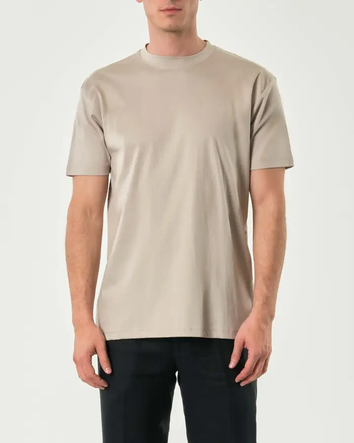 Rodolfo Pellizzari T-shirt mezza manica Pellizzari fango in cotone doppio ritorto