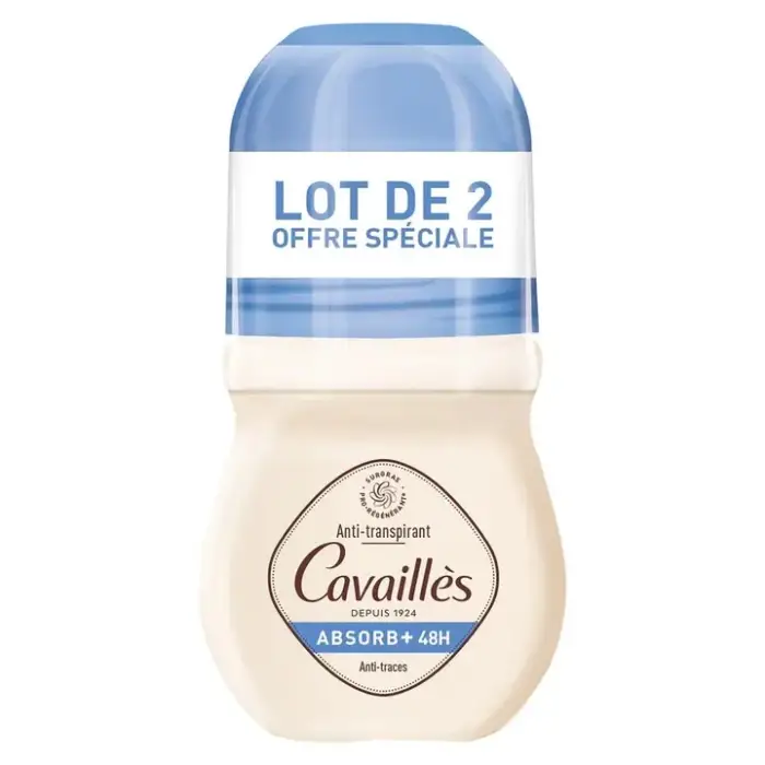 Rogé Cavaillès Cavaillès - Absorb+ 48H - Antitraccia - Deodorante Roll-On 2x50ml
