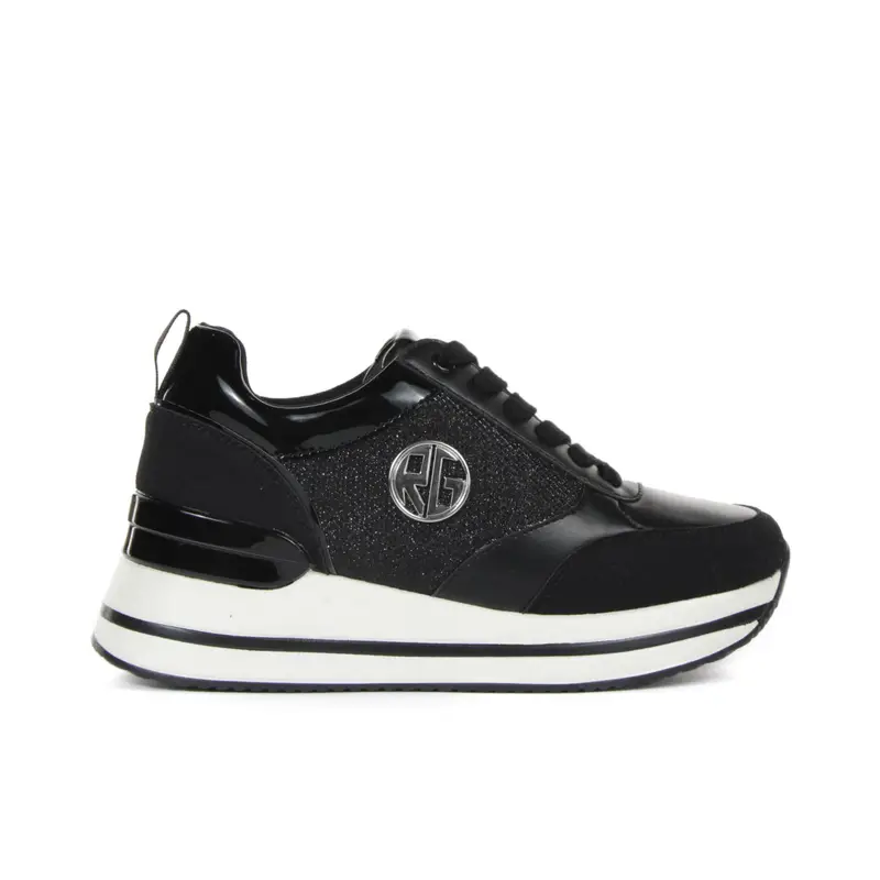 ROMEO GIGLI MILANO Sneakers nere con logo e suola platform