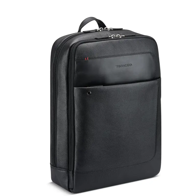 Roncato Alaska Zaino In Pelle Porta Pc 14 - 39 5x30x11 Cm - Nero