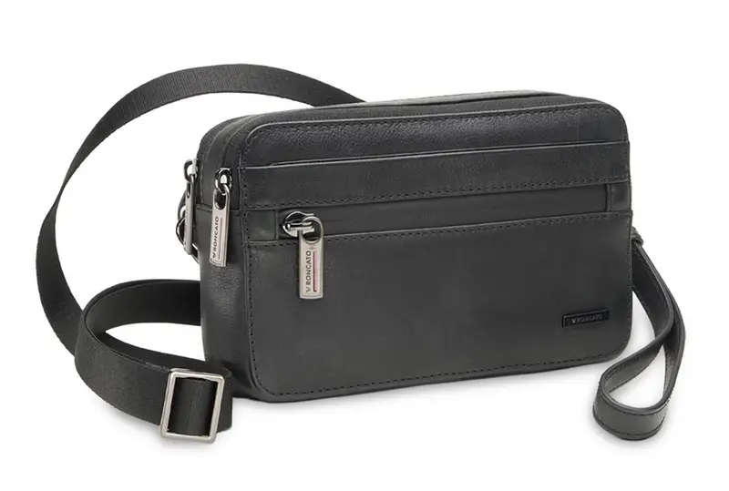 Roncato Borsa uomo a mano e tracolla Detroit 228 Nera