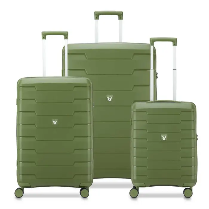 Roncato Skyline 2 0 Neon Set Valigie - Verde Oliva