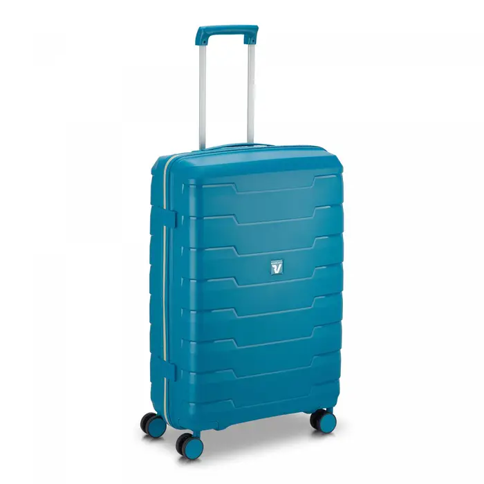 Roncato Skyline 2 0 Neon Trolley Medio 70 Cm - Blu Laguna