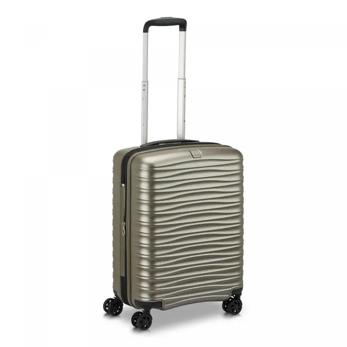 Roncato Wave Dlx Trolley Bagaglio A Mano 55x40x20/25 Cm Espandibile - Champagne