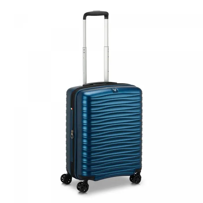 Roncato Wave Dlx Trolley Bagaglio A Mano 55x40x20/25 Cm Espandibile - Denim