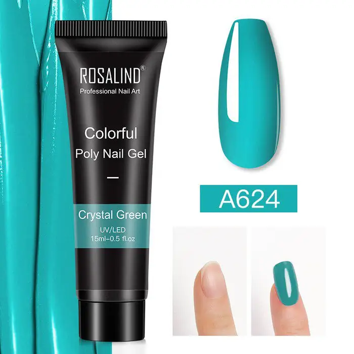 ROSALIND 15ml Poly Nail Gel Glitter Extensions soak off Lampada LED UV smalto per Gel semipermanente