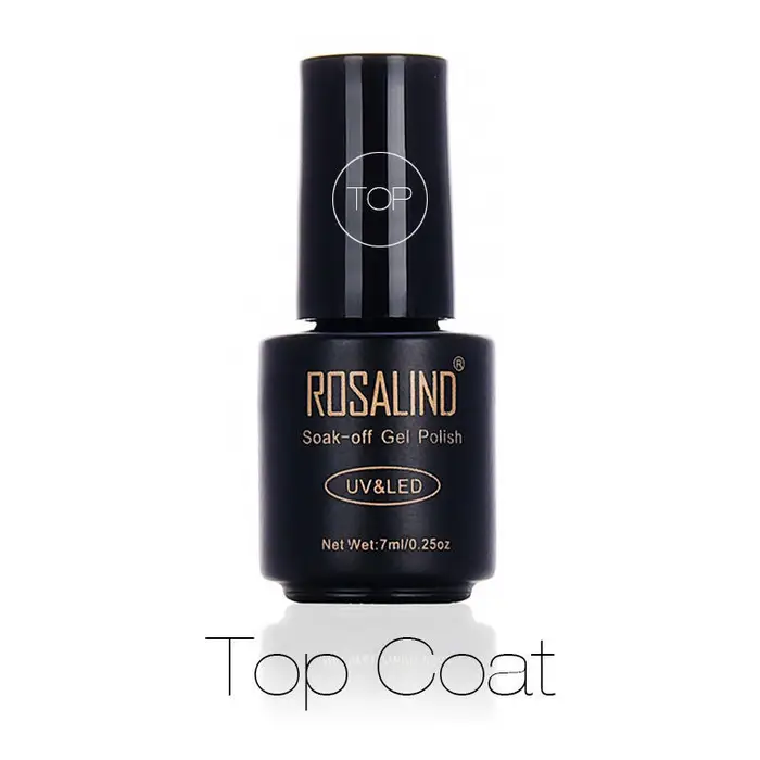 ROSALIND 7ML Gel smalto per unghie Base Top Coat per lampada UV/LED Nail Art 1pcs