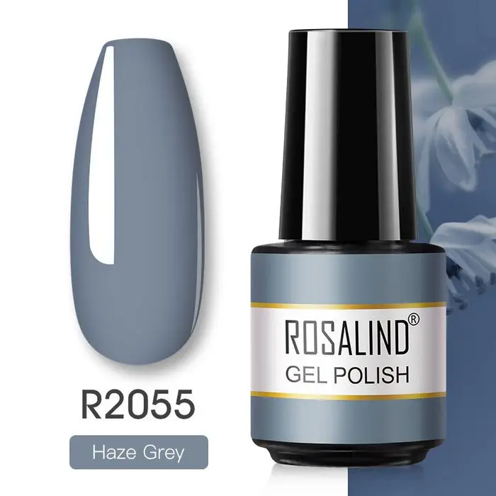 ROSALIND 7ml Smalto gel per unghie Soak Off Gel per unghie di colore puro Luminoso per Nail Art Design LED / UV Lampada