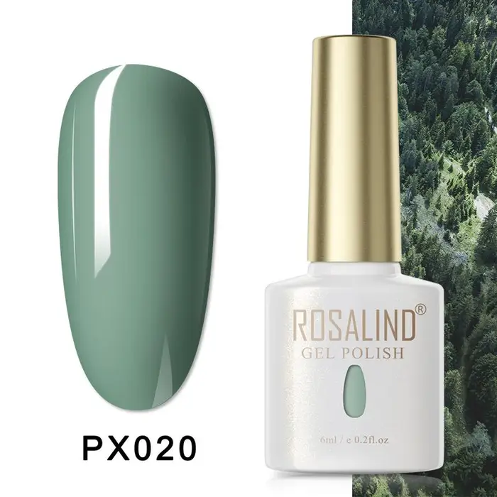 ROSALIND Beauty ROSALIND Soak Off 6ML Gel per unghie di colore puro brillante per lampada LED/UV per design di nail art