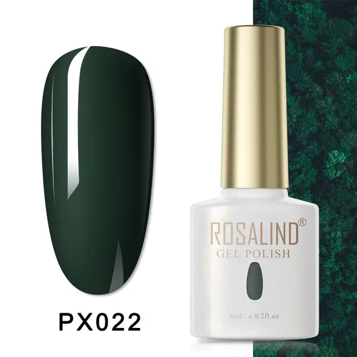 ROSALIND Soak Off 6ML Gel per unghie di colore puro brillante per lampada LED/UV per design di nail art