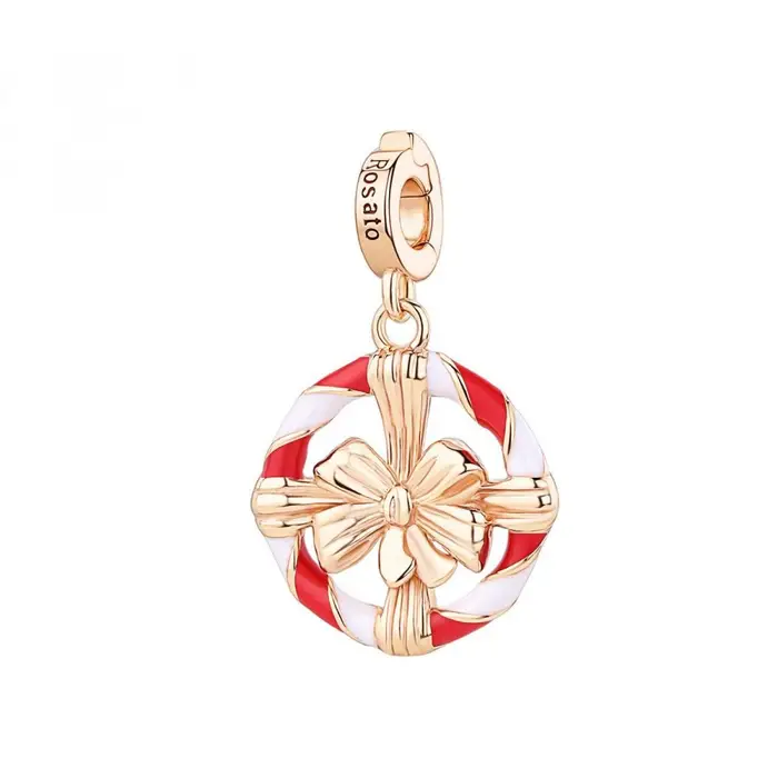 ROSATO Charm Ghirlanda Natalizia