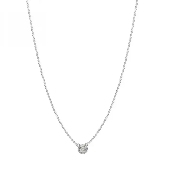 ROSATO Collana Corta - Argento 925‰ - Zirconi