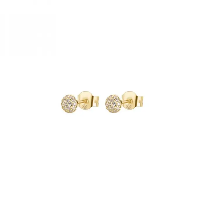 ROSATO Orecchini Lobo - Argento 925‰ - Placcatura Oro Giallo