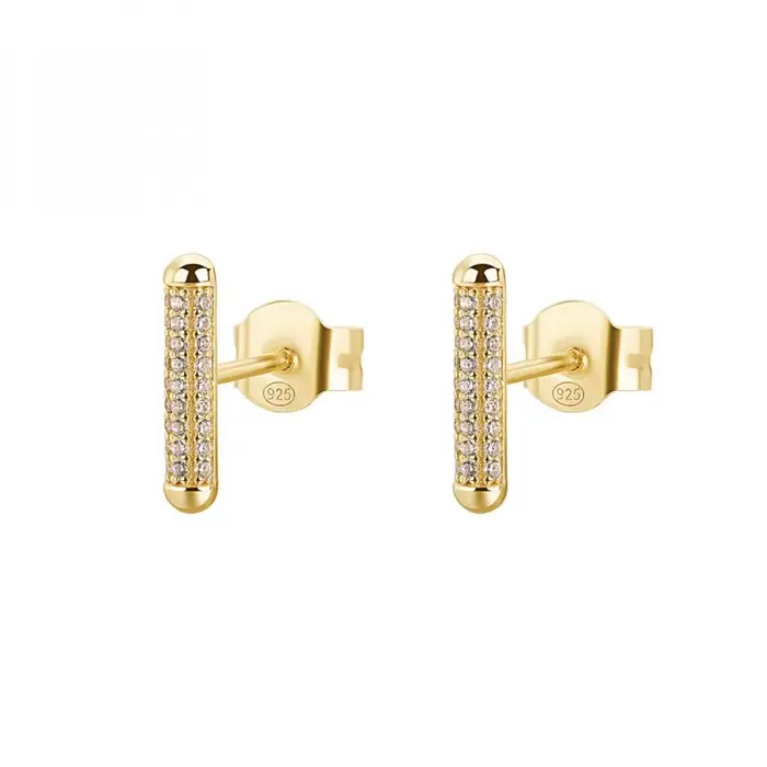 ROSATO Orecchini Lobo - Argento 925‰ - Placcatura Oro Giallo