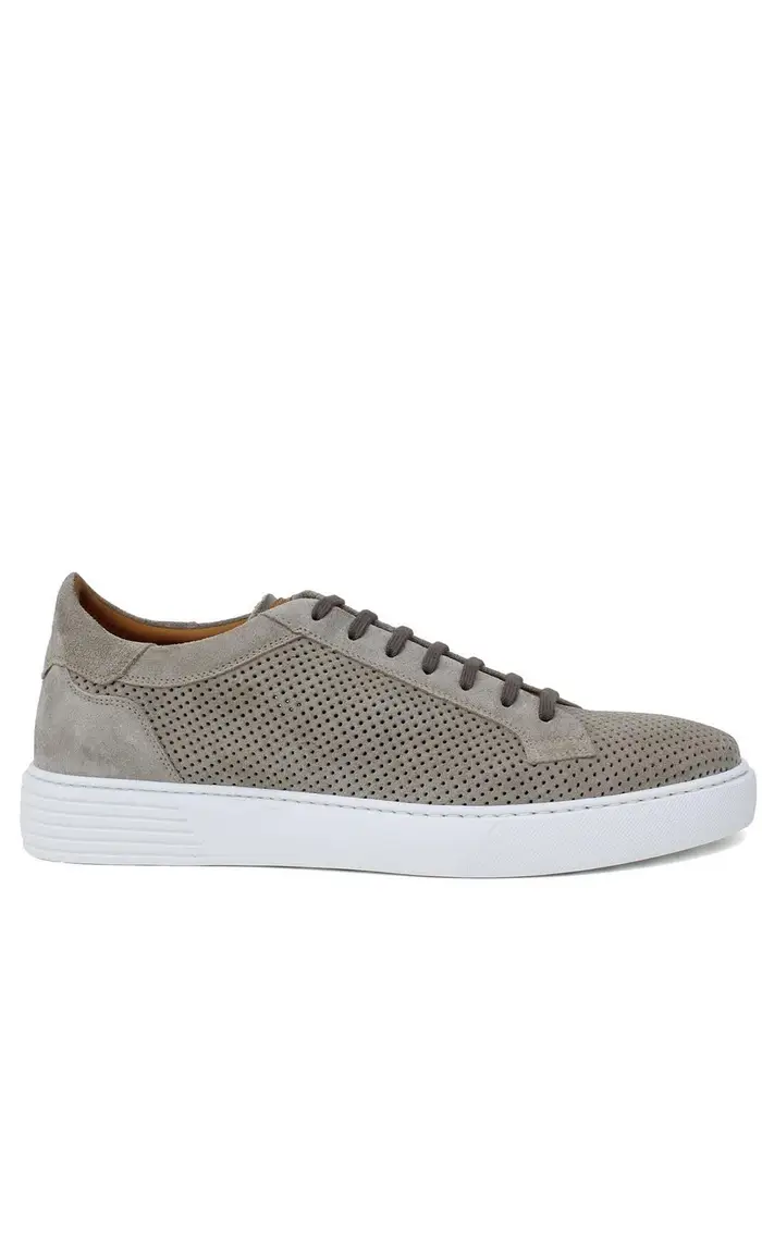 Rossi Sneaker in camoscio traforato, colore blu
