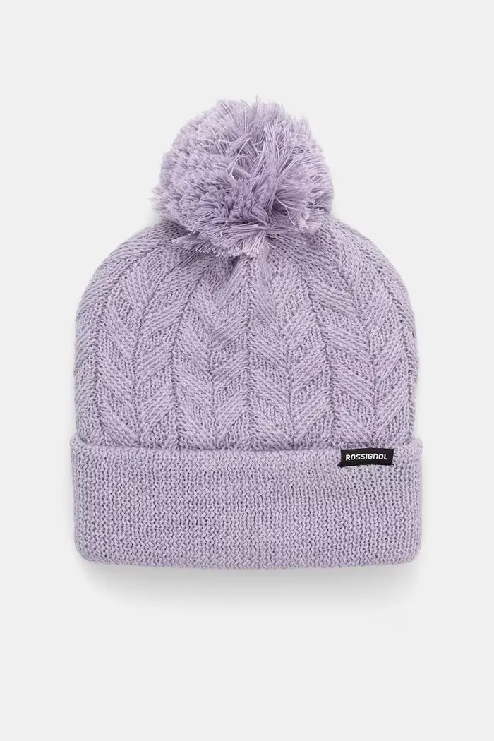 Rossignol cappello con pompon da donna con misto lana Violetto