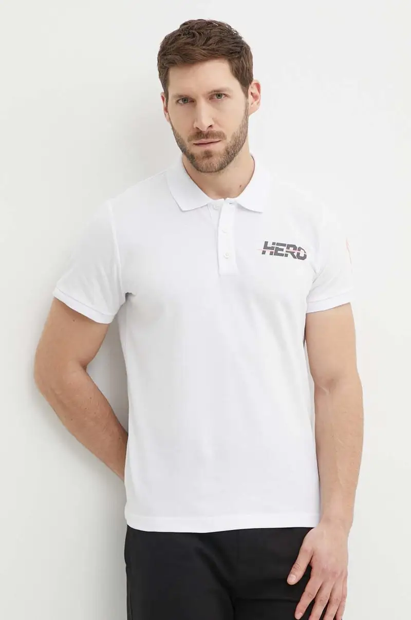 Rossignol polo in cotone HERO colore bianco RLMMY05