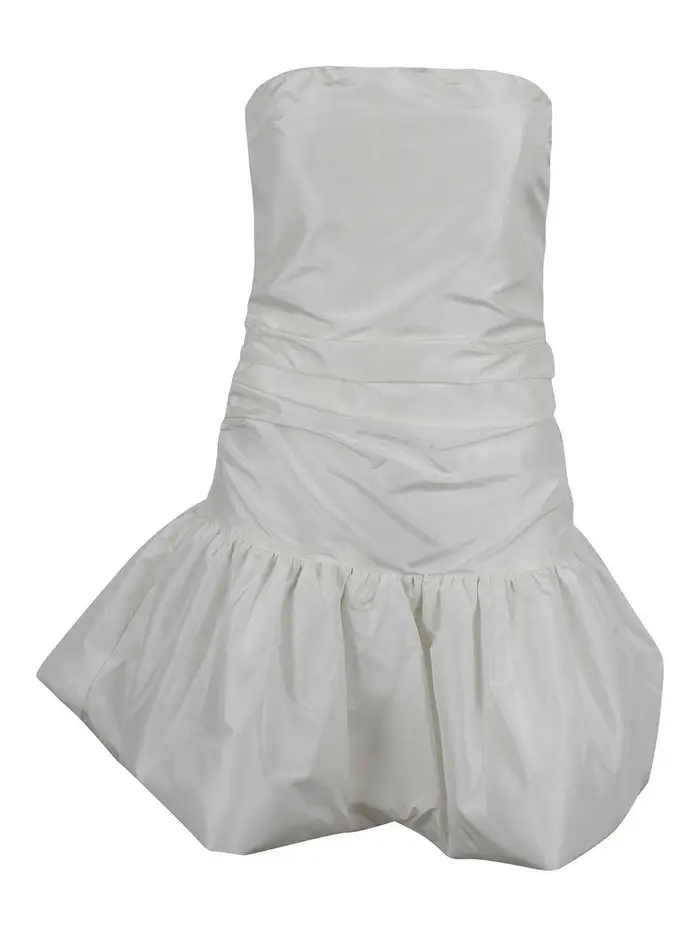 Rotate Birger Christensen Abito mini balloon Bianco