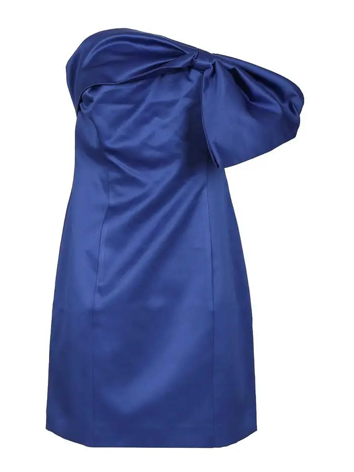 Rotate Birger Christensen MiniVestito con fiocco Blu