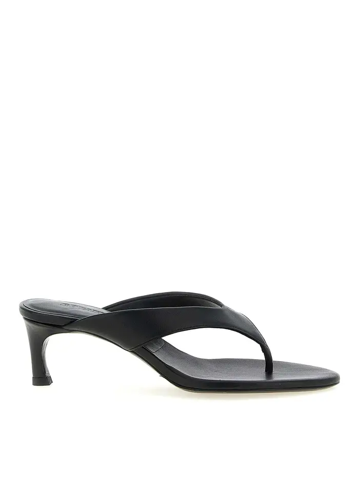 Rotate Birger Christensen Muli in pelle Nero