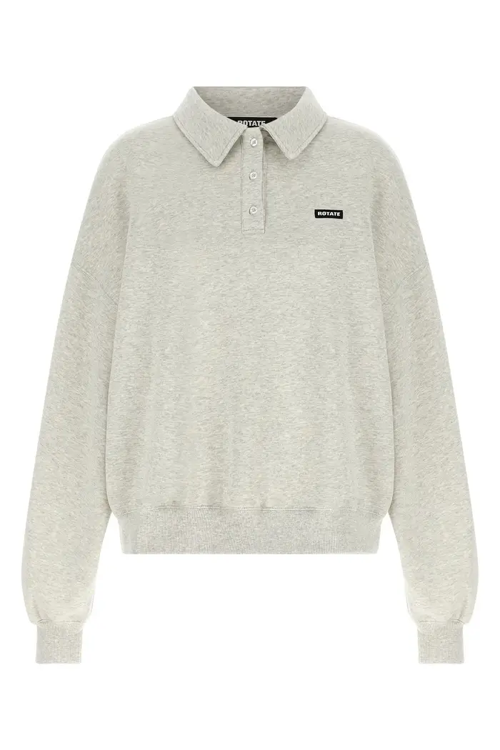 ROTATE BIRGER CHRISTENSEN Polo In Felpa Bianco