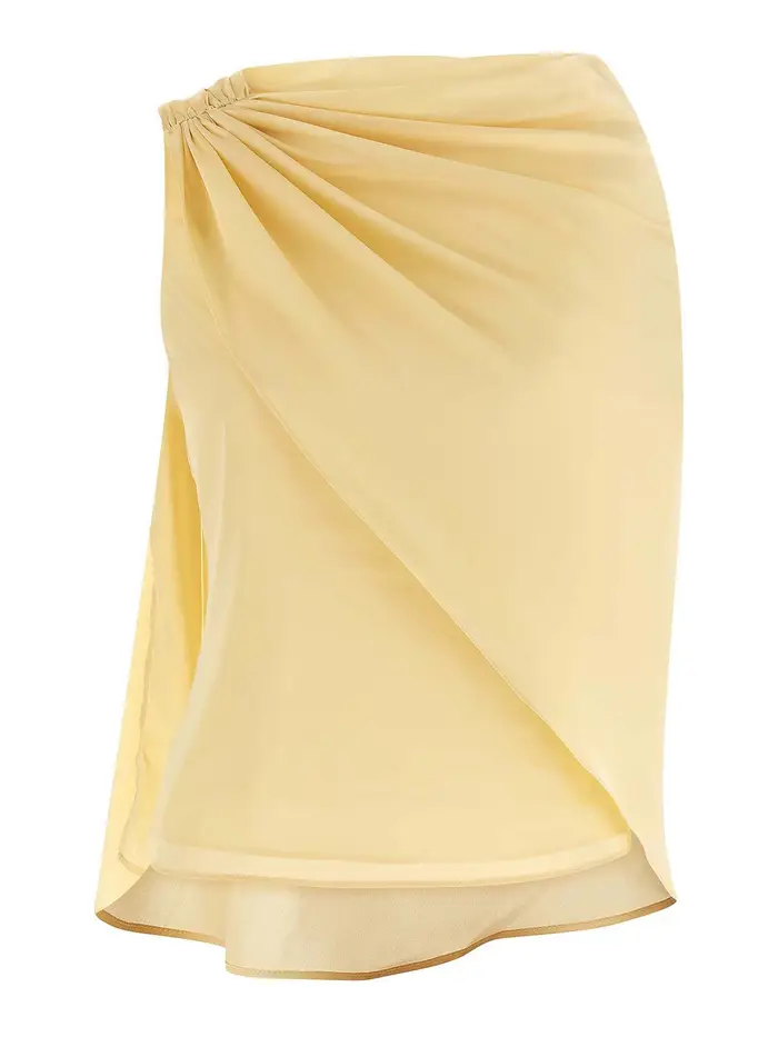 Rotate Birger Christensen Top con cappuccio Giallo