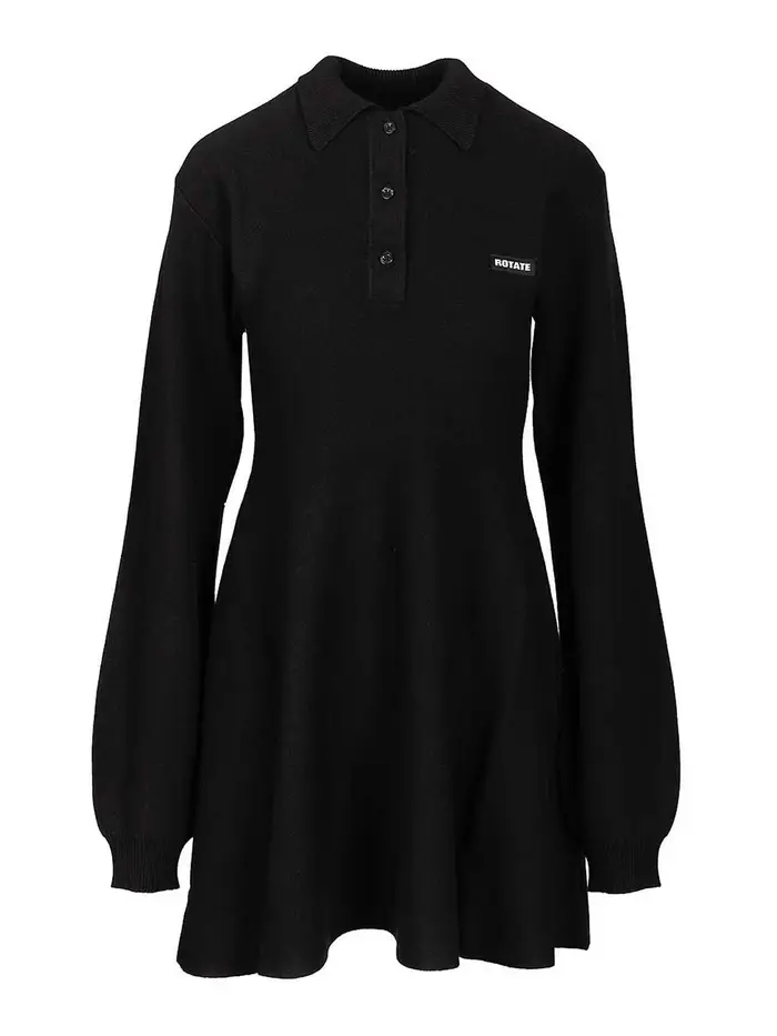Rotate Birger Christensen Vestito polo Nero